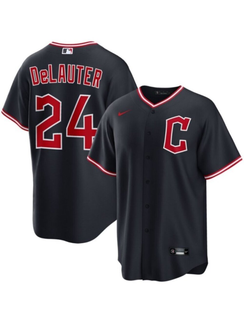 Chase DeLauter Navy Stitched Jersey